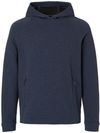 An image of a Custom North End Mens Spirit Textured Hooded Pullover in Classic Navy Heather!