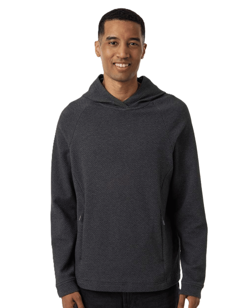 North End Mens Spirit Textured Hooded Pullover