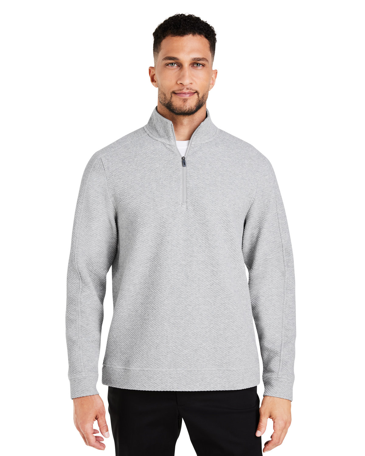 North End Mens Spirit Textured Quarter Zip