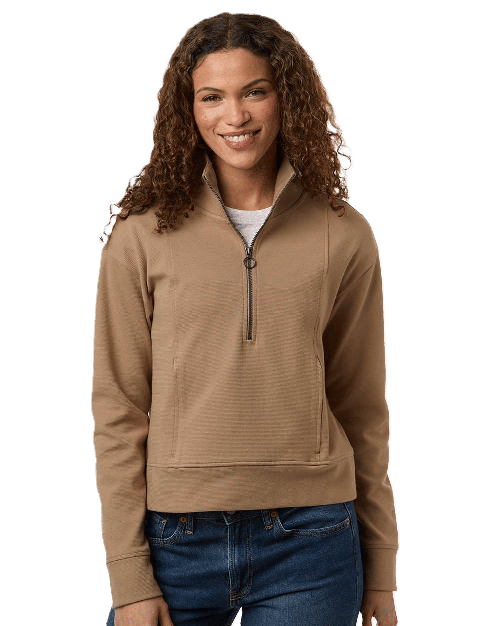 North End Womens Mantra Half Zip Ottoman Pullover