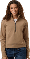 An image of a Custom North End Womens Mantra Half Zip Ottoman Pullover!