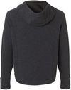 An image of a Custom North End Womens Spirit Textured Hooded Pullover in Black Heather!