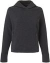 An image of a Custom North End Womens Spirit Textured Hooded Pullover in Black Heather!