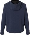 An image of a Custom North End Womens Spirit Textured Hooded Pullover in Classic Navy Heather!