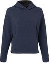 An image of a Custom North End Womens Spirit Textured Hooded Pullover in Classic Navy Heather!