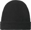 Am image of a Custom North Face Circular Rib Beanie in Black!