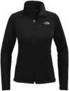 Am image of a Custom North Face Ridgewall Soft Shell Ladies Jacket in Black!