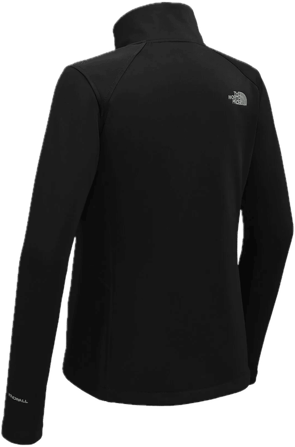 Am image of a Custom North Face Ridgewall Soft Shell Ladies Jacket in Black!