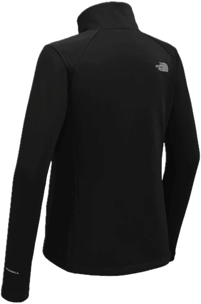 Am image of a Custom North Face Ridgewall Soft Shell Ladies Jacket in Black!