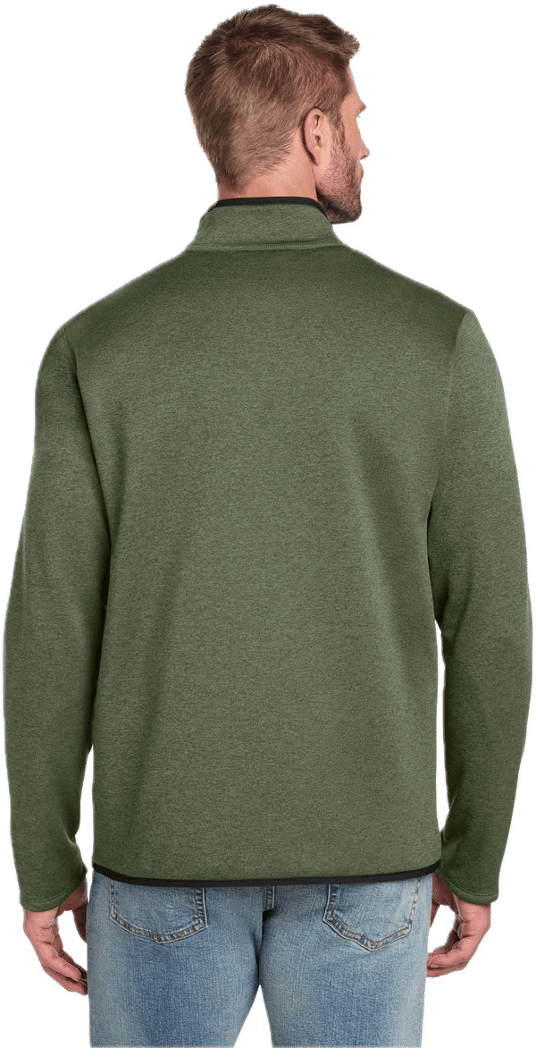 An image of a Custom North Face Skyline Fleece Full Zip Jacket in Four Leaf Clover Heather!