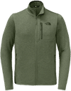 An image of a Custom North Face Skyline Fleece Full Zip Jacket in Four Leaf Clover Heather!