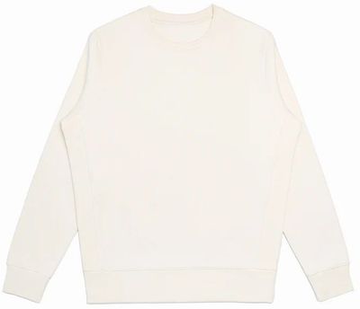 Am image of a Custom Original Favorites GOTS® Organic Cotton Crewneck Sweatshirt in Natural!