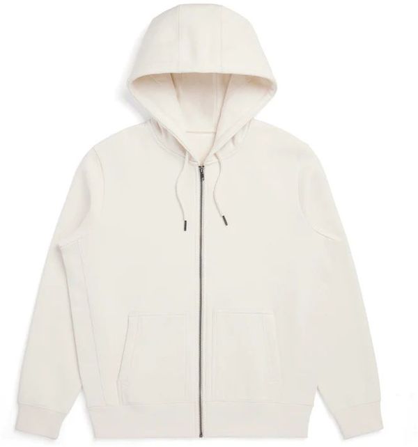 Am image of a Custom Original Favorites GOTS® Organic Cotton Zip Up Sweatshirt in Natural!