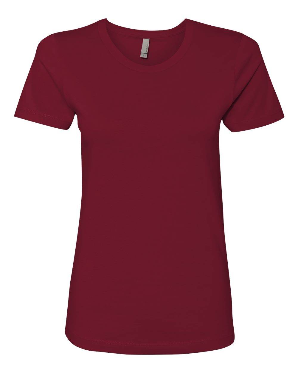 Next Level Womens Cotton Short Sleeve Boyfriend Crew in Cardinal Red