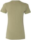 Am image of a Custom Next Level Womens Cotton Short Sleeve Boyfriend Crew in Light Olive!