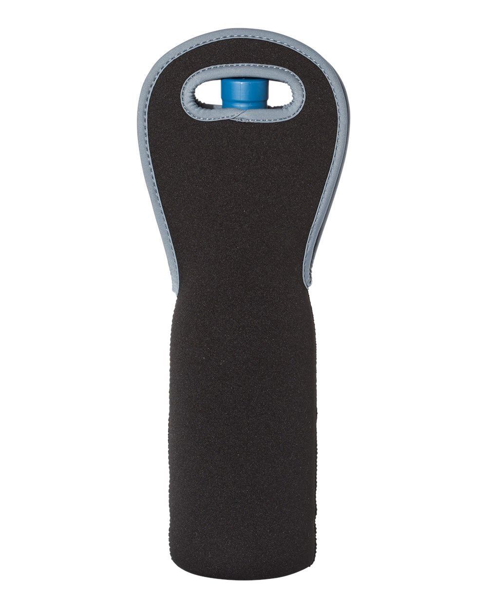 Insulated Neoprene Single Wine Tote in Black