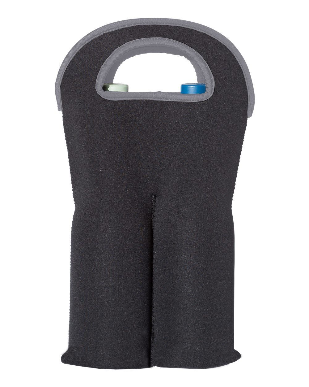 OAD Insulated Neoprene Double Wine Tote in Black