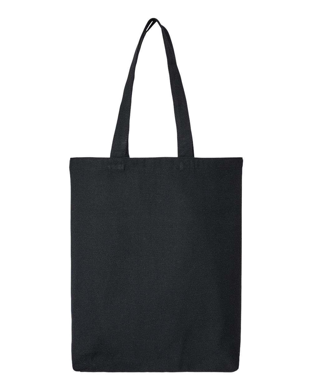 OAD Midweight Recycled Cotton Gusseted Tote in Recycled Black