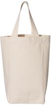 Am image of a Custom OAD Double Wine Tote in Natural!