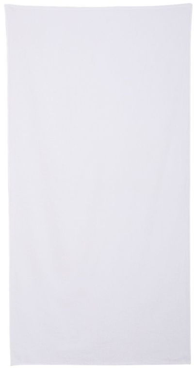 Am image of a Custom OAD Value Beach Towel in White!