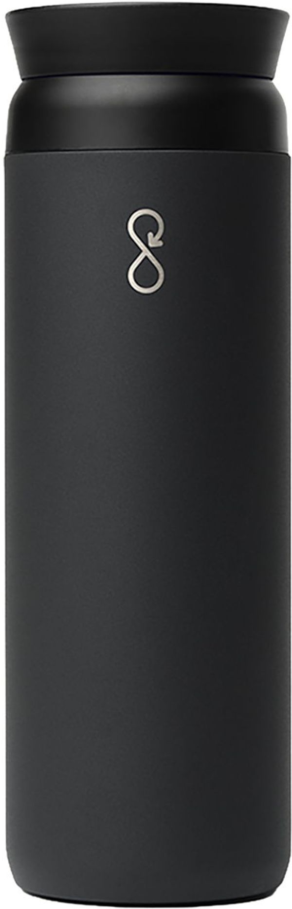 An image of a Custom Ocean Bottle 20 oz Peak Brew Flask in Black!