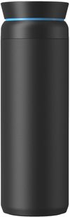 An image of a Custom Ocean Bottle 20 oz Peak Brew Flask in Black!