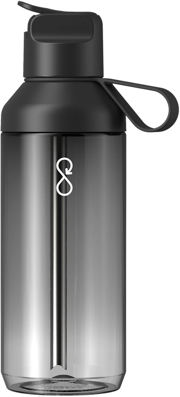An image of a Custom Ocean Bottle GO Clear 24 oz Bottle in Black!