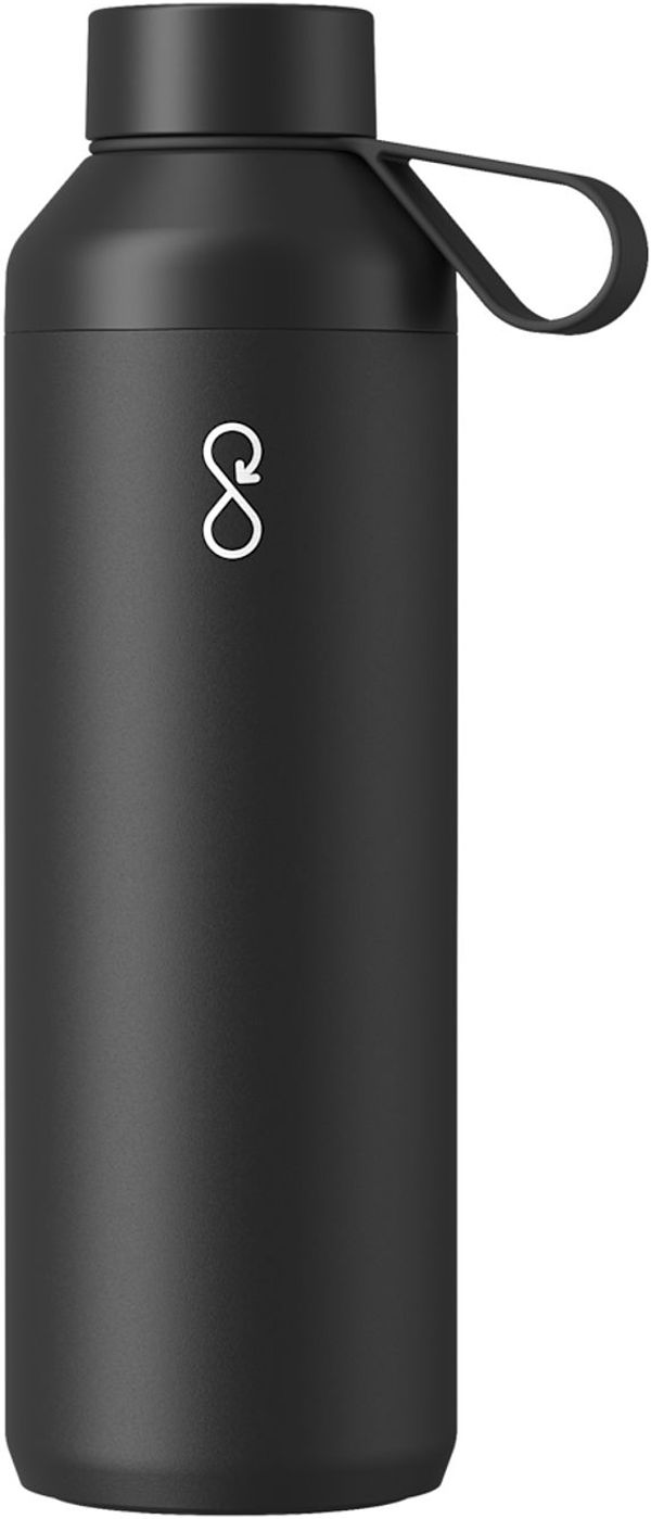 An image of a Custom Ocean Bottle Peak Original 24 oz Bottle in Black!