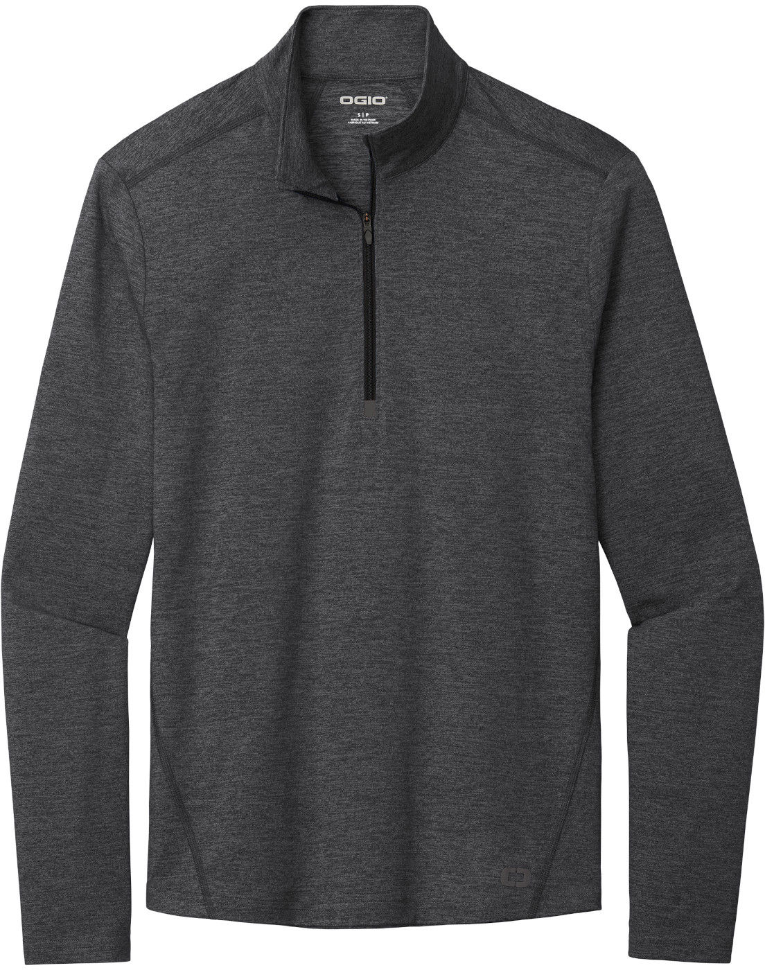 Ogio Force Quarter Zip in Blacktop Heather