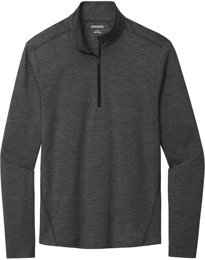 Am image of a Custom Ogio Force Quarter Zip in Blacktop Heather!