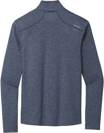 Am image of a Custom Ogio Force Quarter Zip in Blue Indigo Heather!