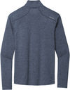 Am image of a Custom Ogio Force Quarter Zip in Blue Indigo Heather!