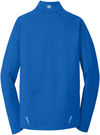 Am image of a Custom Ogio Radius Quarter Zip in Electric Blue!