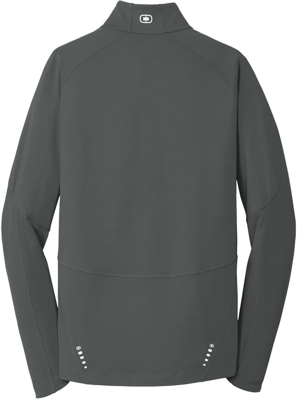 Am image of a Custom Ogio Radius Quarter Zip in Gear Grey!