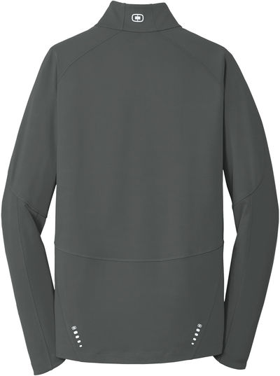 Am image of a Custom Ogio Radius Quarter Zip in Gear Grey!