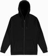 Am image of a Custom Original Favorites GOTS® Organic Cotton Zip Up Sweatshirt in Black!