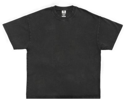 Am image of a Custom Just Like Hero Unisex super Heavy Oversized Tee in Acid Black!