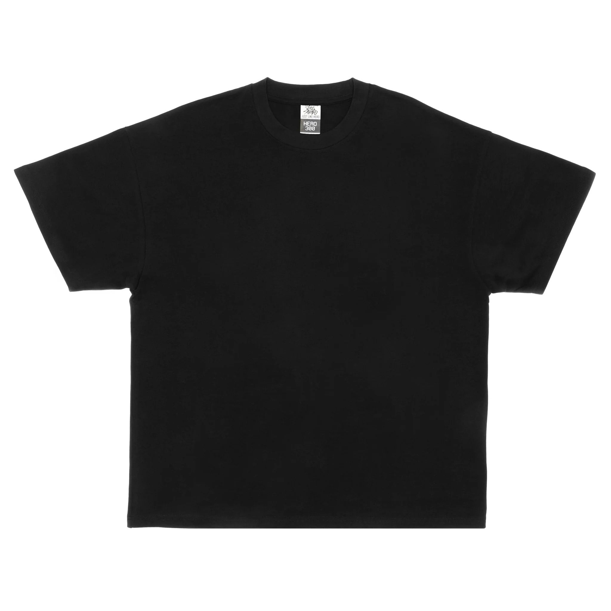 Just Like Hero Unisex super Heavy Oversized Tee in Black