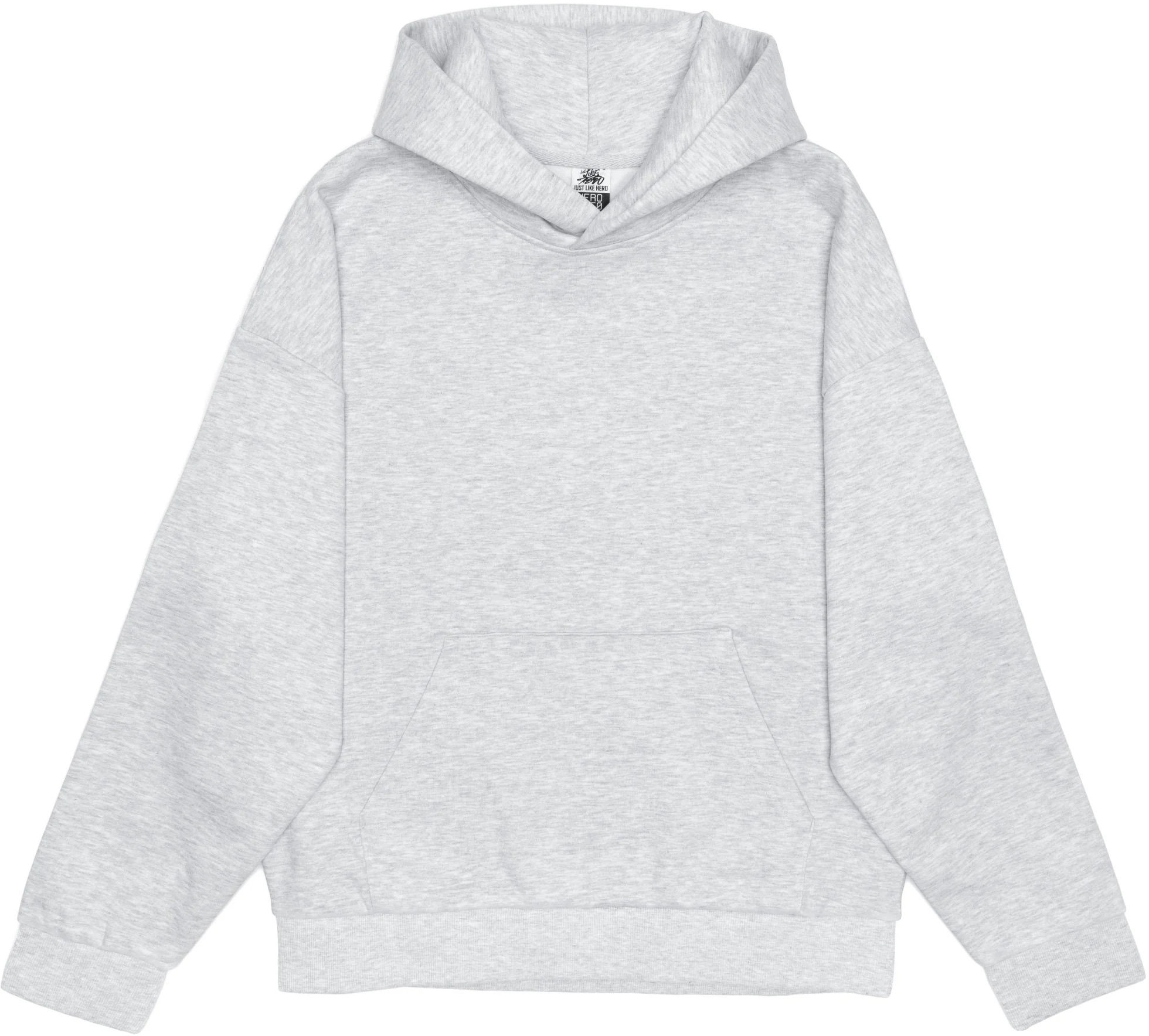 Just Like Hero Unisex Blank Hoodie in Ash Heather