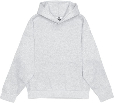 Am image of a Custom Just Like Hero Unisex Blank Hoodie in Ash Heather!