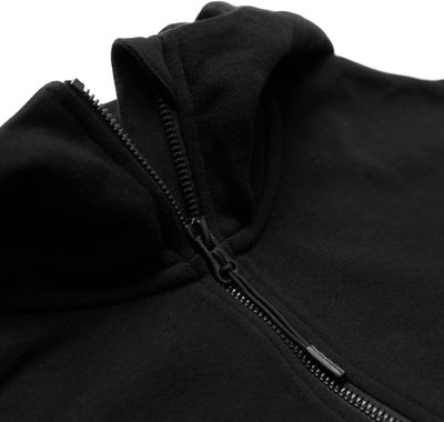 An image of a Custom Just Like Hero Unisex Drop Shoulder Scuba Half Zip Hoodie!