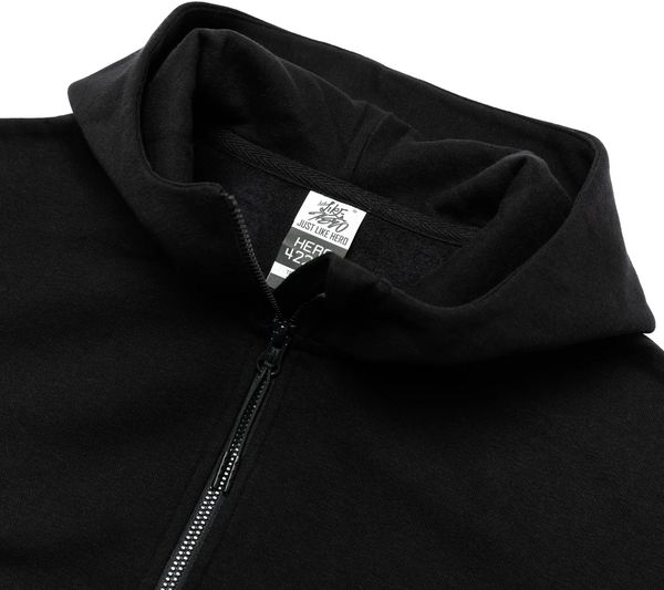 An image of a Custom Just Like Hero Unisex Drop Shoulder Scuba Half Zip Hoodie!