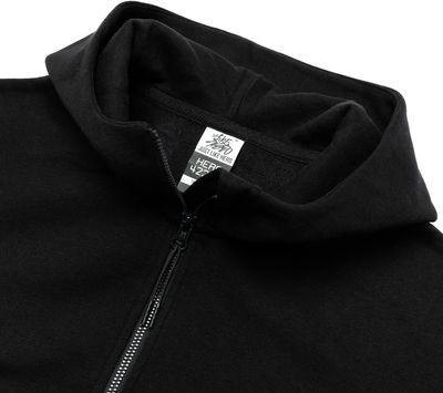 An image of a Custom Just Like Hero Unisex Drop Shoulder Scuba Half Zip Hoodie!