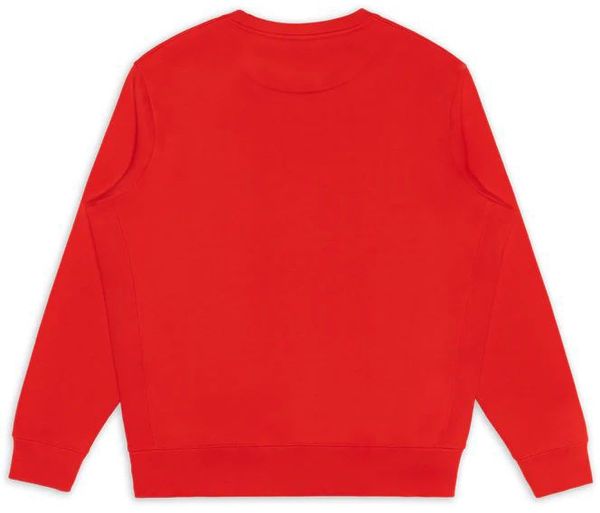 Am image of a Custom Original Favorites GOTS® Organic Cotton Crewneck Sweatshirt in Primary Red!