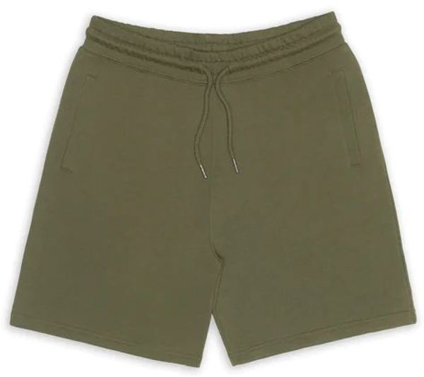 Am image of a Custom Original Favorites Organic Cotton Sweatshorts in Military Olive!