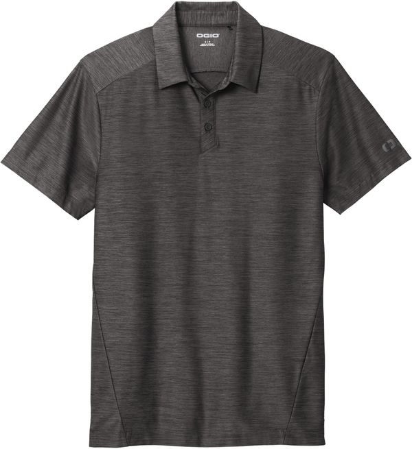 Am image of a Custom Ogio Slate Polo in Blacktop!