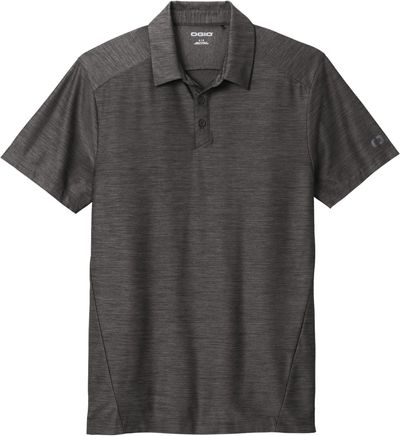 Am image of a Custom Ogio Slate Polo in Blacktop!