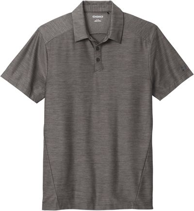 Am image of a Custom Ogio Slate Polo in Gear Grey!