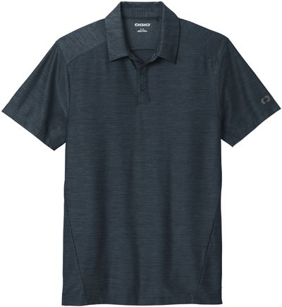 Am image of a Custom Ogio Slate Polo in Navy!