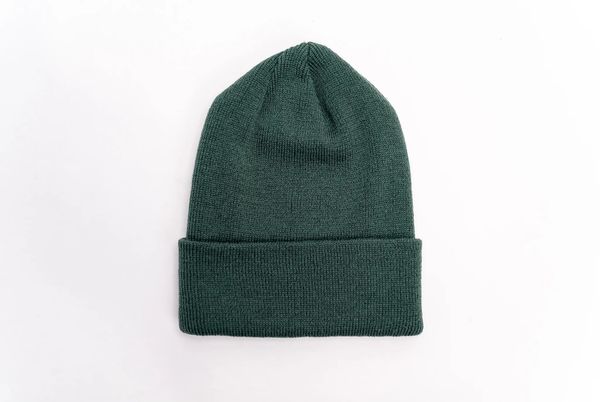 Am image of a Custom Beaniiez OG Acrylic Toque in Alpine Green!